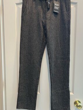 Boohoo Charcoal Pinstripe Men’s Pants